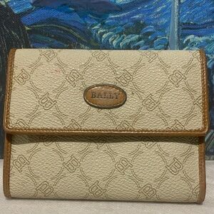 Bally Beige and Tan Women's Wallet